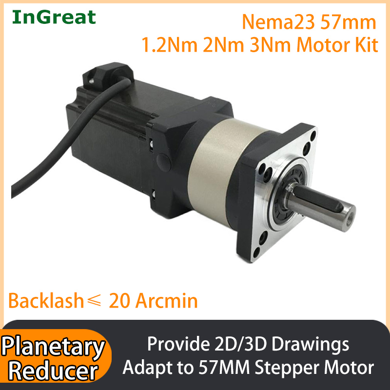 Planetary Gearbox Nema 23 - Planet Redüktörlü Şanzıman Hassas Nema23 57MM