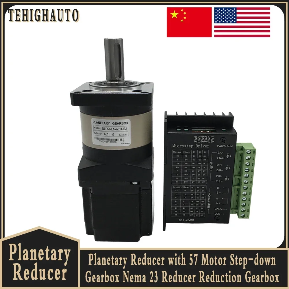 Planetary Gearbox Nema 23 - Planet Şanzıman 57 Motor TB6600 Sürücü