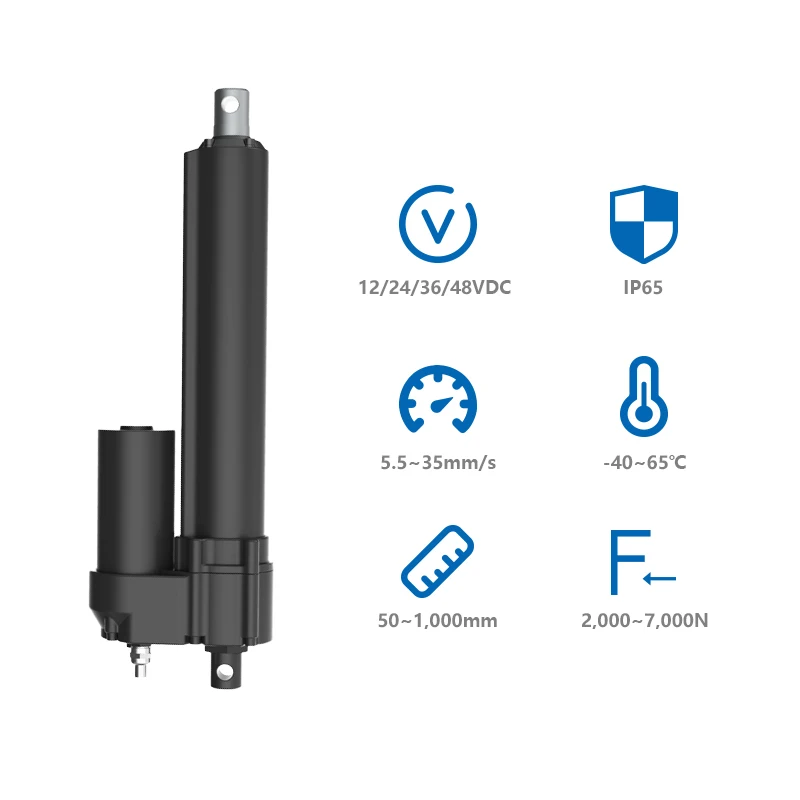 Linear Actuator Electric 1000Mm - PrimoPal Endüstriyel Lineer Aktüatör 12V 24V