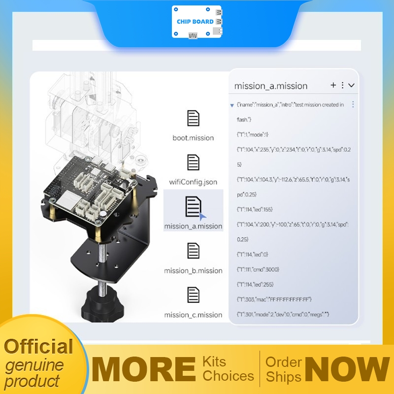 Robot Arm 5 Dof Servo - Waveshare ESP32 tabanlı 5 artı 1