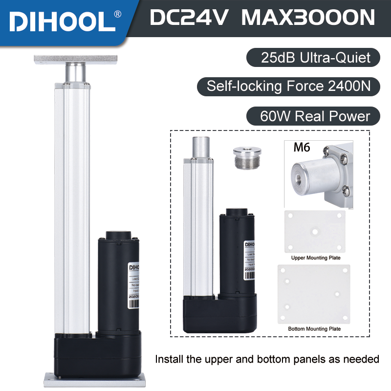 Linear Actuator Electric 1000Mm - DC24V 60W Motorlu Elektrikli Lineer Aktüatörler