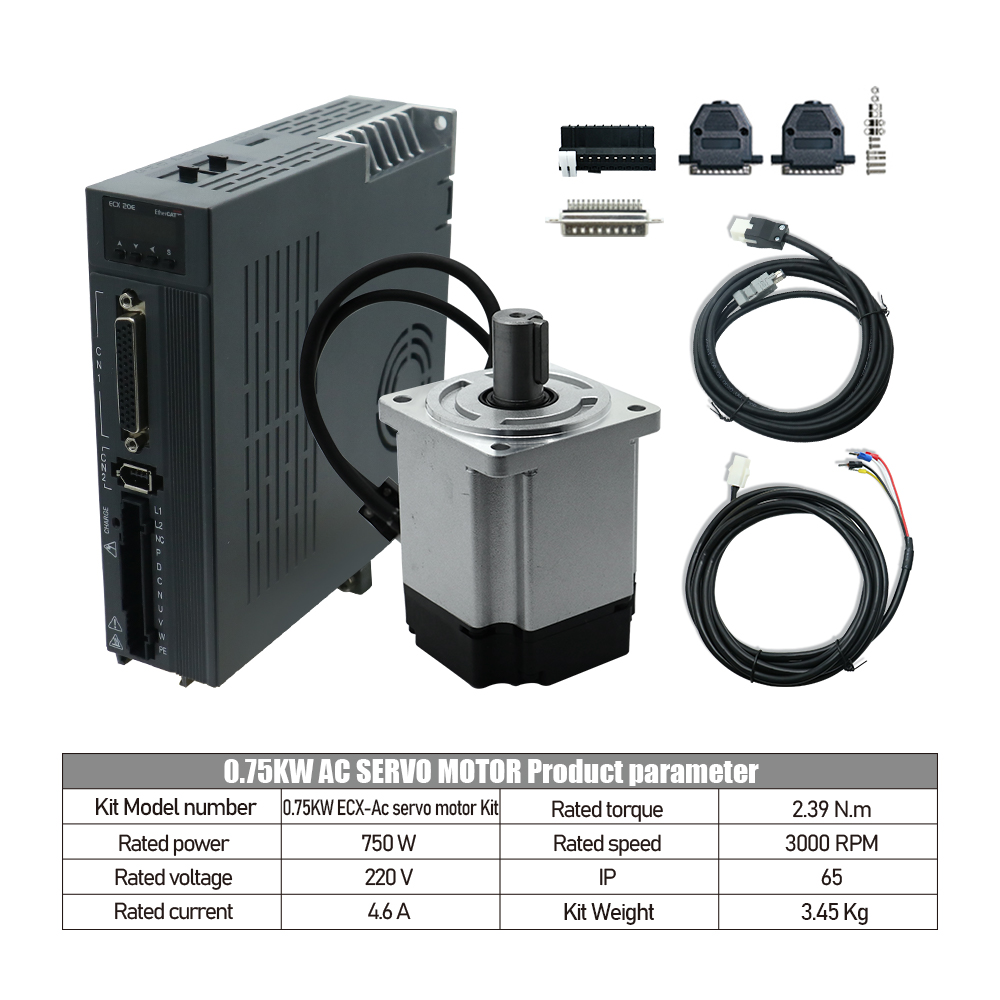 Servo Motor 750W Ac Driver - 750W AC Servo Motor ve ECX