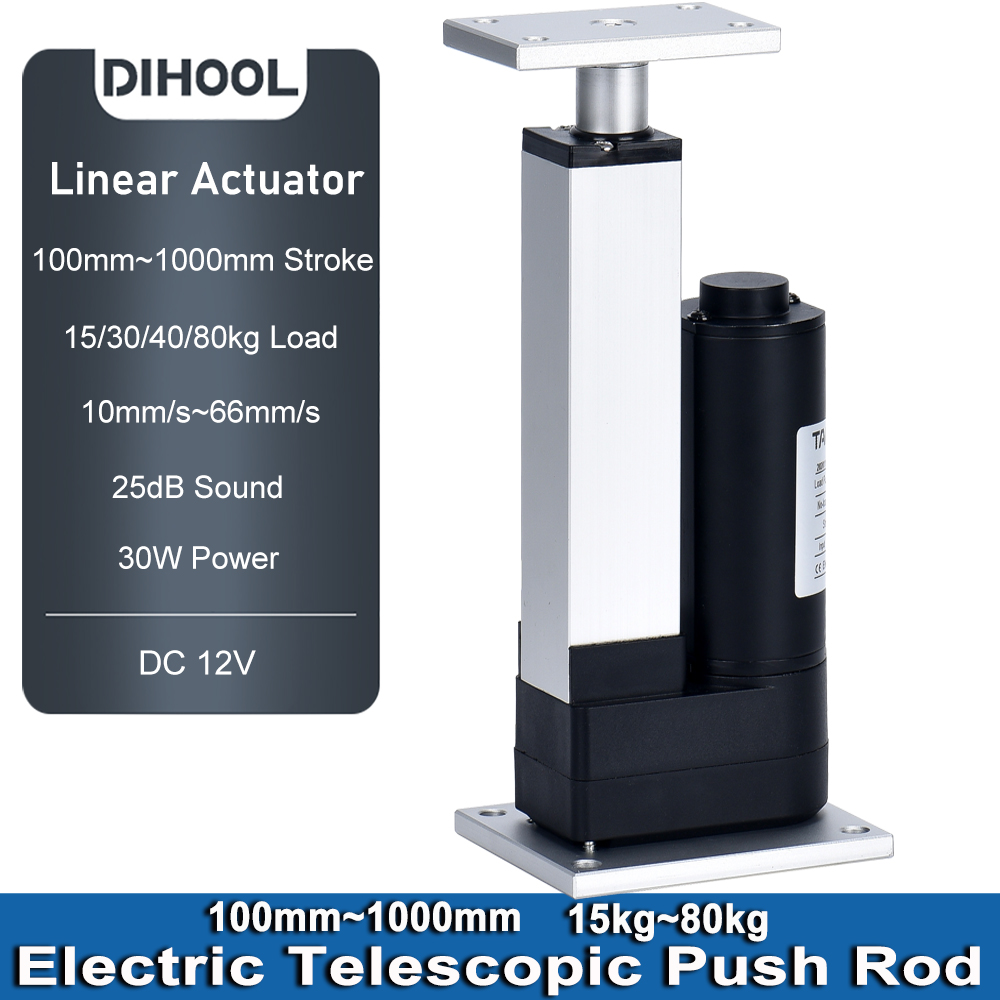 Linear Actuator Electric 1000Mm - DHLA1300-A2 DC12V Lineer Aktüatör 100MM~1000MM Strok