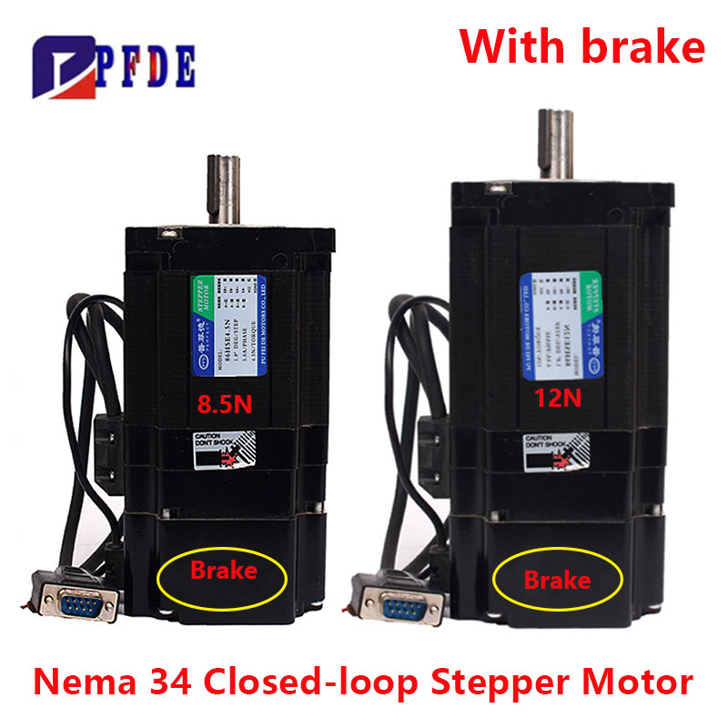 Stepper Motor Nema 34 Closed Loop - Nema34 8.5N 12N Frenli Kapalı Döngü