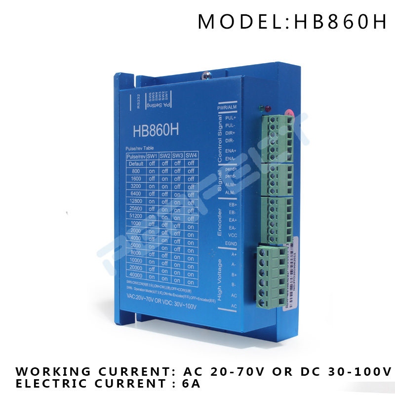 Stepper Motor Nema 34 Closed Loop - HBS860H Hydrid Servo Motor sürücü AC