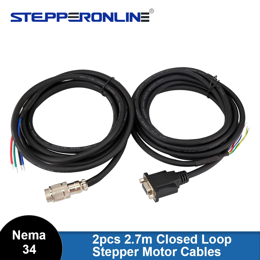 Stepper Motor Nema 34 Closed Loop - 2.7m AWG18 Nema 34 kapalı döngü