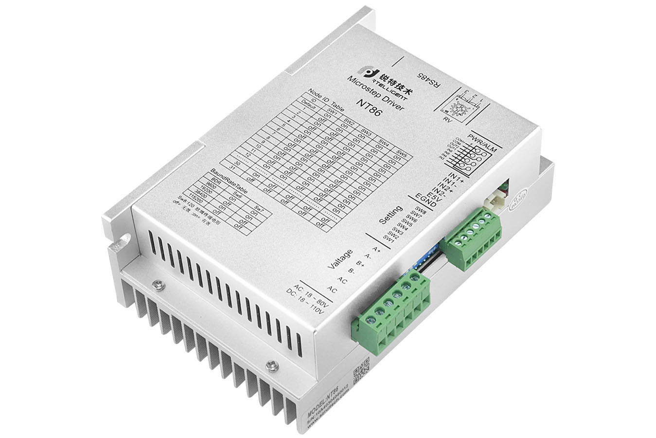 2 Fazlı Nema 34 NT86 18-80V RS - Stepper Motor Nema 34 Closed Loop incelemesi ve fiyatı