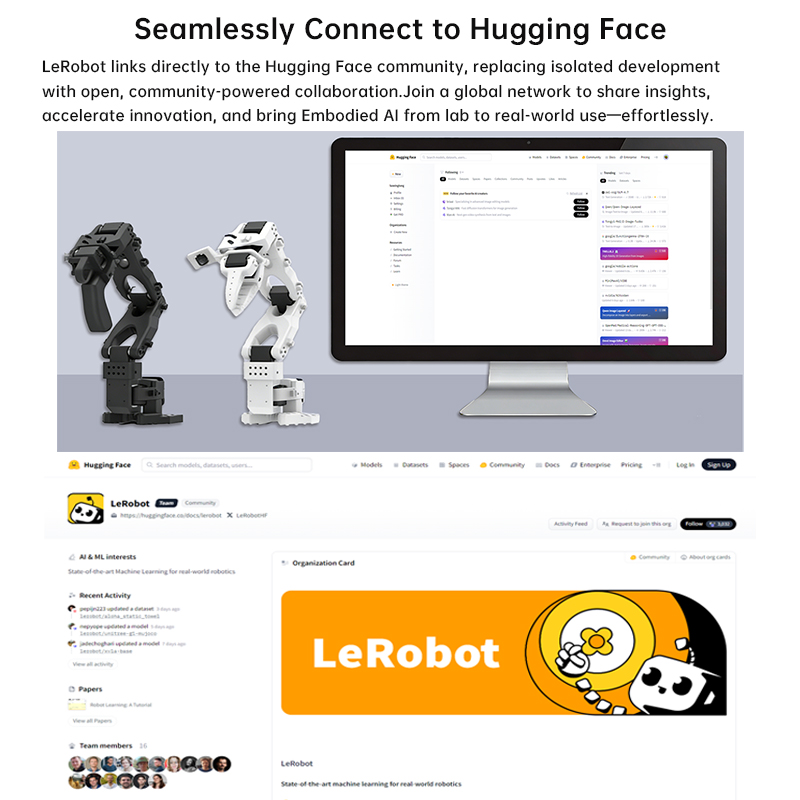 SO-ARM101 Kit (Pro) LeRobot Hu - Robotic Arm 6 Axis Desktop incelemesi ve fiyatı