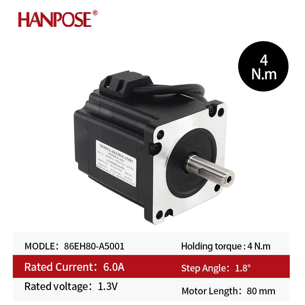 86EH80 Kapalı Döngü NEMA34 6.0 - Stepper Motor Nema 34 Closed Loop incelemesi ve fiyatı