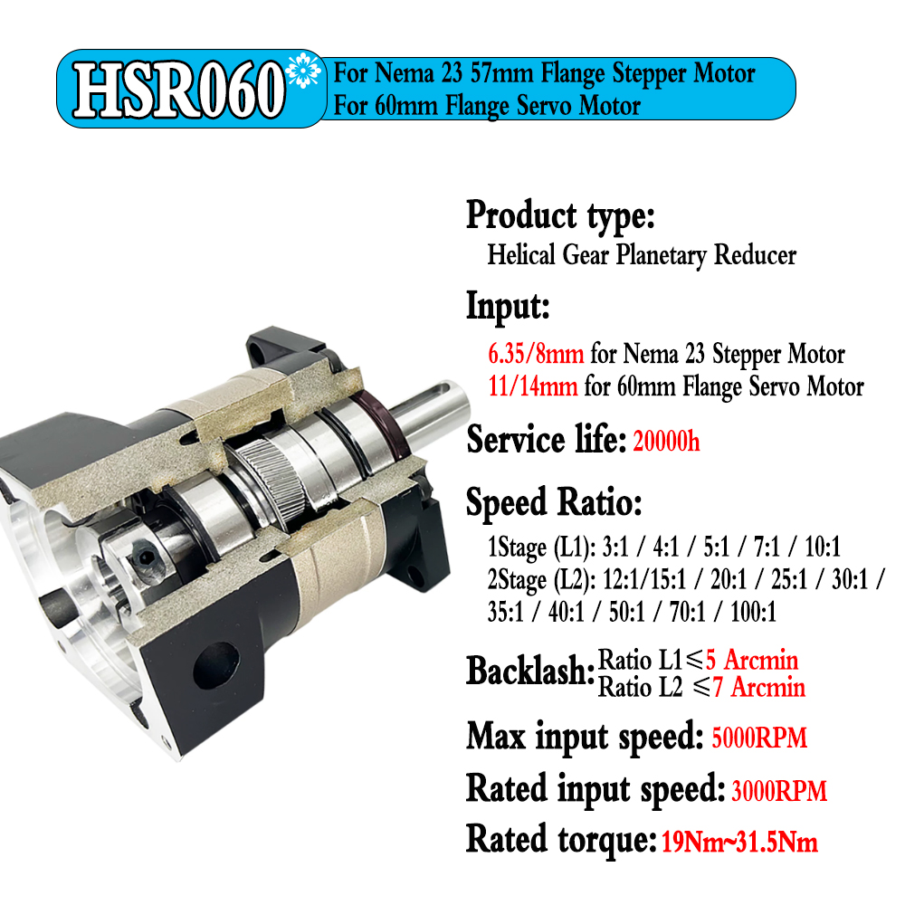 Yüksek Hassasiyetli Gezegensel - Planetary Gearbox Nema 23 incelemesi ve fiyatı