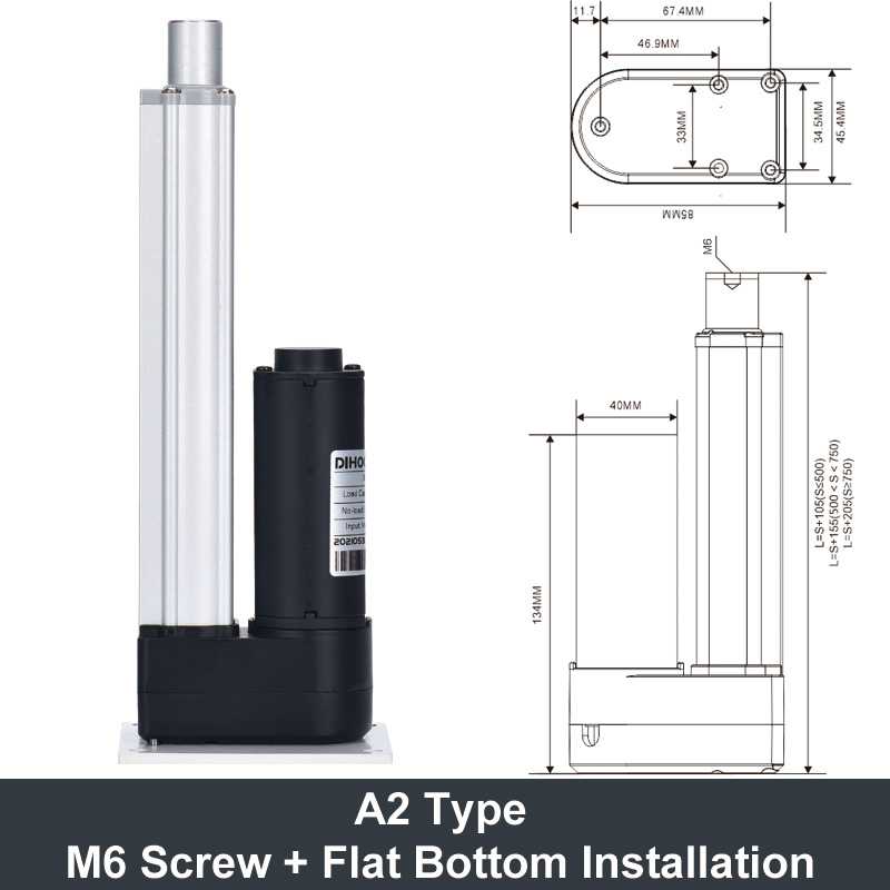 DC24V 60W Motorlu Elektrikli L - Linear Actuator Electric 1000Mm incelemesi ve fiyatı