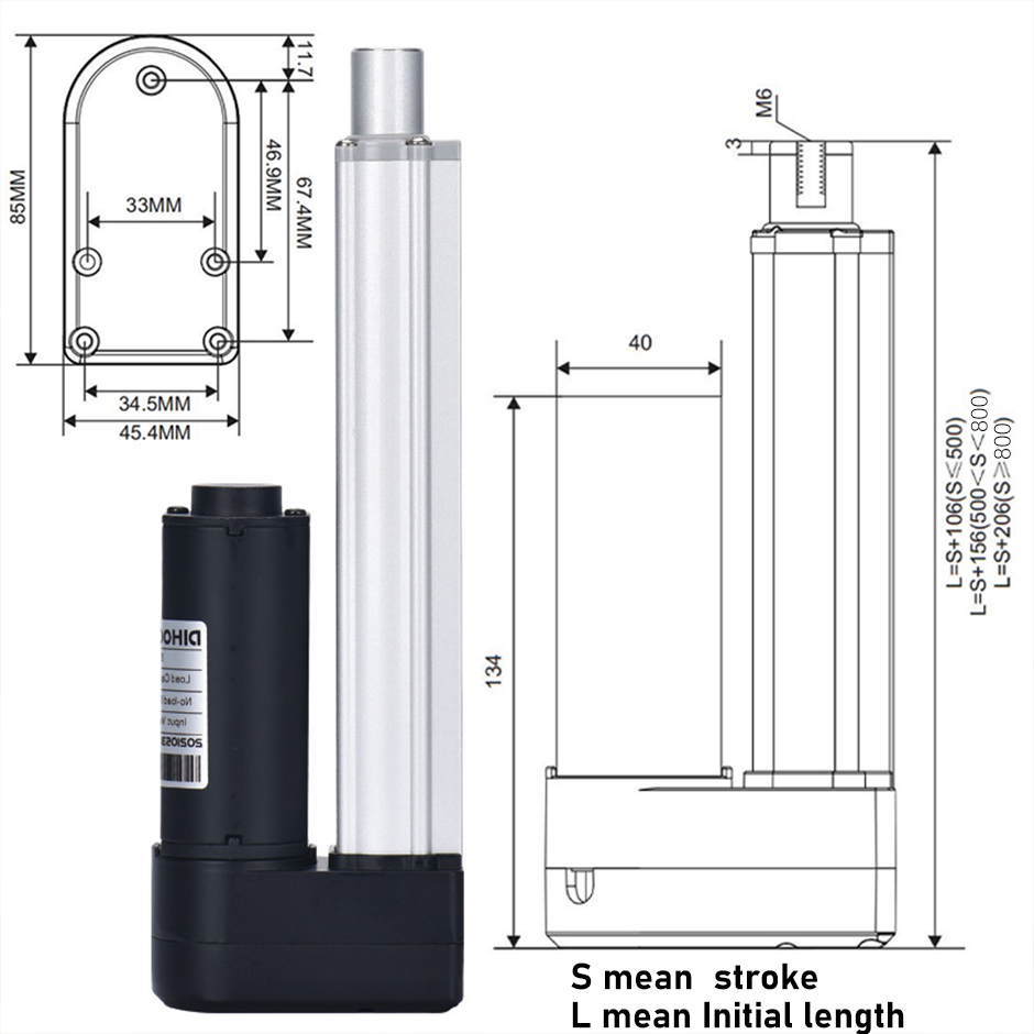 4 Parça 3000N Elektrikli Linee - Linear Actuator Electric 1000Mm incelemesi ve fiyatı