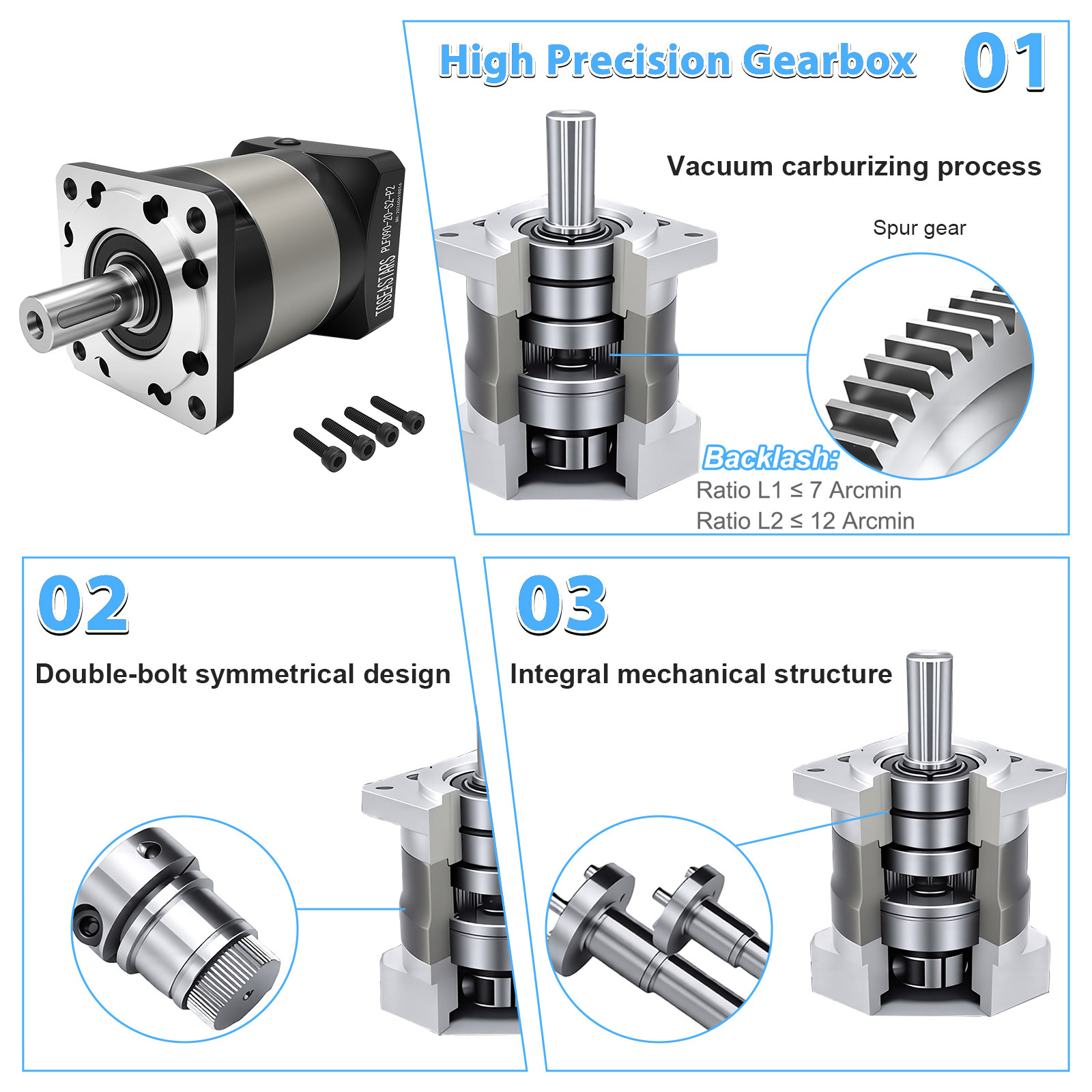 Nema17 Nema23 Nema34 Planet Re - Planetary Gearbox Nema 23 incelemesi ve fiyatı