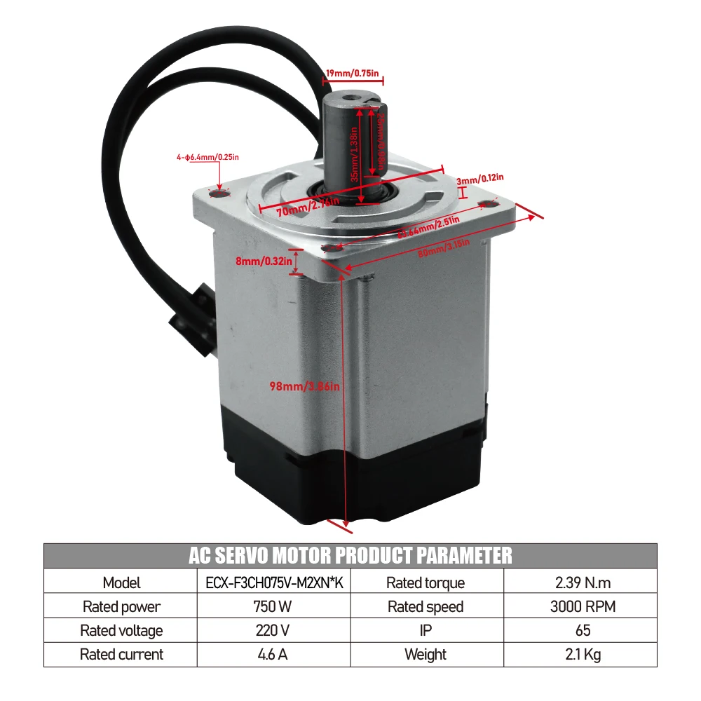 750W AC Servo Motor ve ECX Eth - Servo Motor 750W Ac Driver incelemesi ve fiyatı