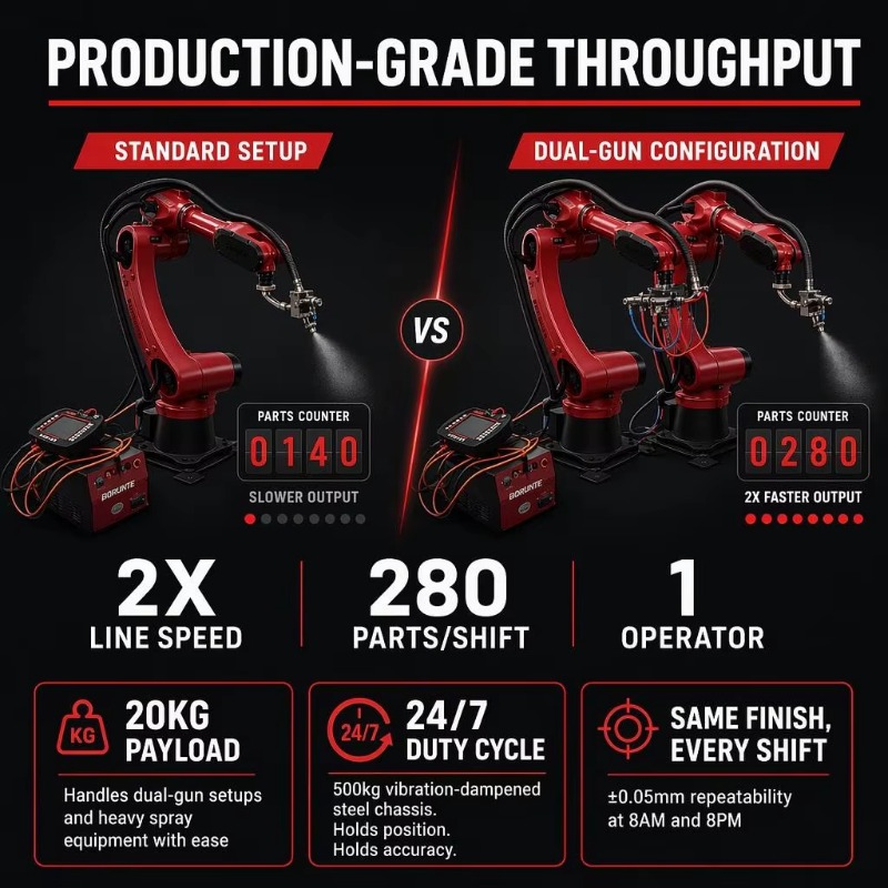 20 kg taşıma kapasiteli, 6 eks - Industrial Robot Arm 20Kg Payload incelemesi ve fiyatı