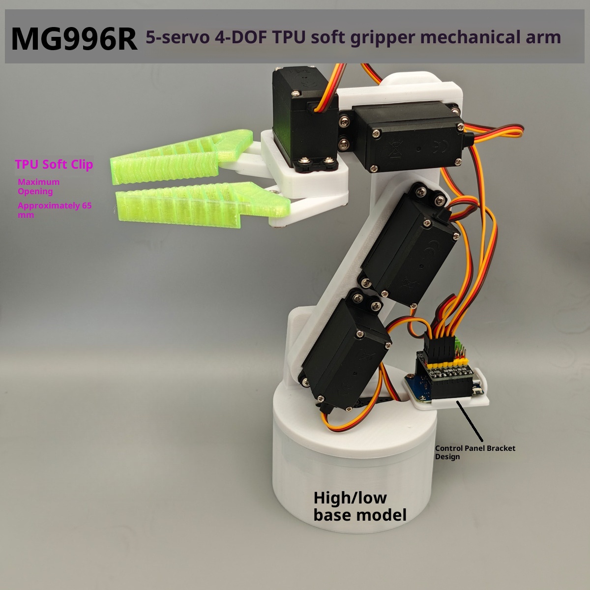MG996R 5 eksenli 5 servo 4-DOF - Robot Arm 5 Dof Servo incelemesi ve fiyatı