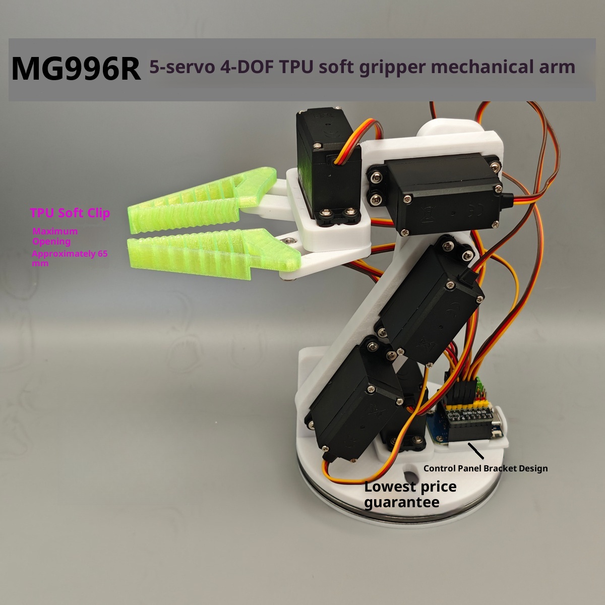 MG996R 5 eksenli 5 servo 4-DOF - Robot Arm 5 Dof Servo incelemesi ve fiyatı