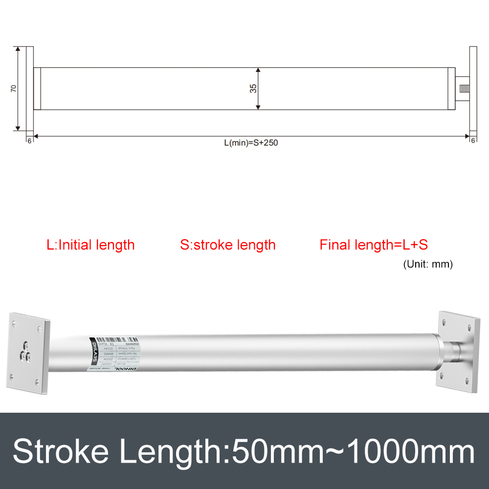 2500N DC24V lineer aktüatör 50 - Linear Actuator Electric 1000Mm incelemesi ve fiyatı