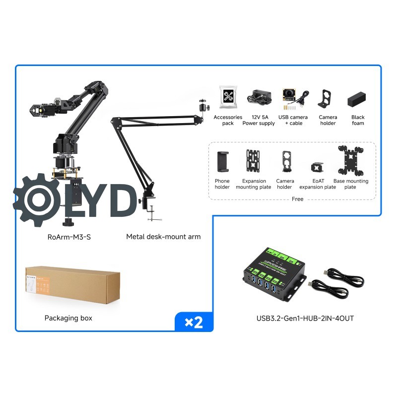 Yapay Zeka Robotik Projesi Kab - Robot Arm 5 Dof Servo incelemesi ve fiyatı