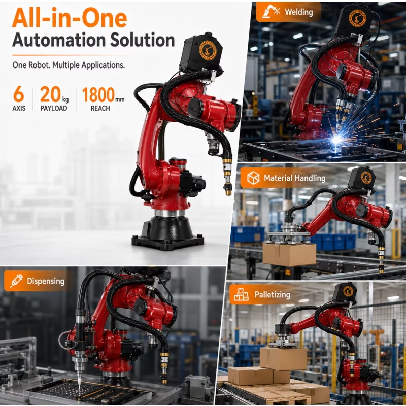 Yüksek Hassasiyetli 6 Eksenli  - Industrial Robot Arm 20Kg Payload incelemesi ve fiyatı