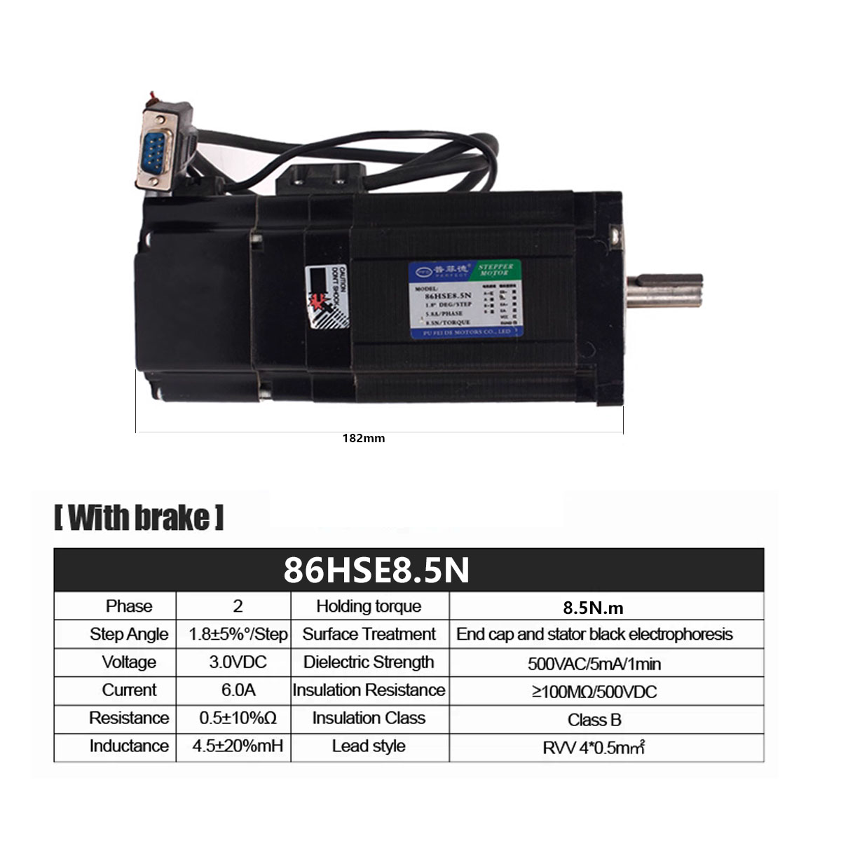 Nema34 8.5N 12N Frenli Kapalı  - Stepper Motor Nema 34 Closed Loop incelemesi ve fiyatı