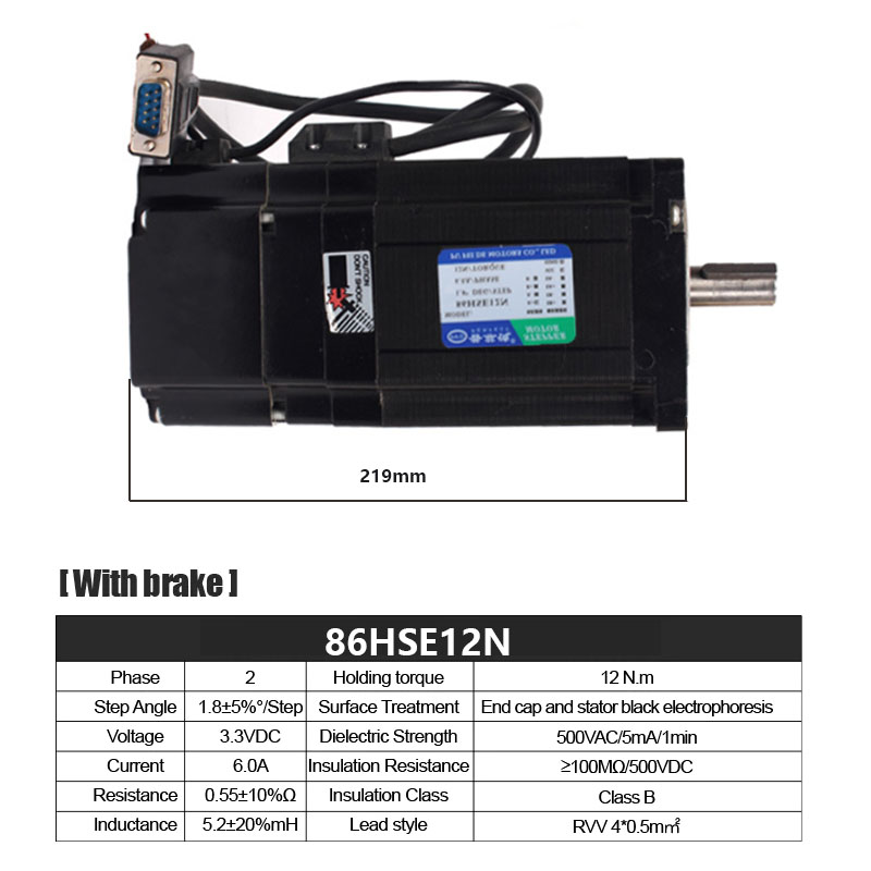 Nema34 8.5N 12N Frenli Kapalı  - Stepper Motor Nema 34 Closed Loop incelemesi ve fiyatı