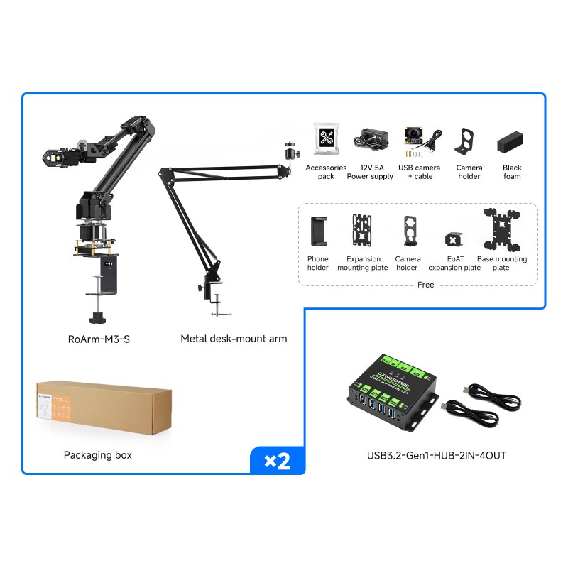5 + 1 DOF Yüksek Torklu Seri V - Robot Arm 5 Dof Servo incelemesi ve fiyatı