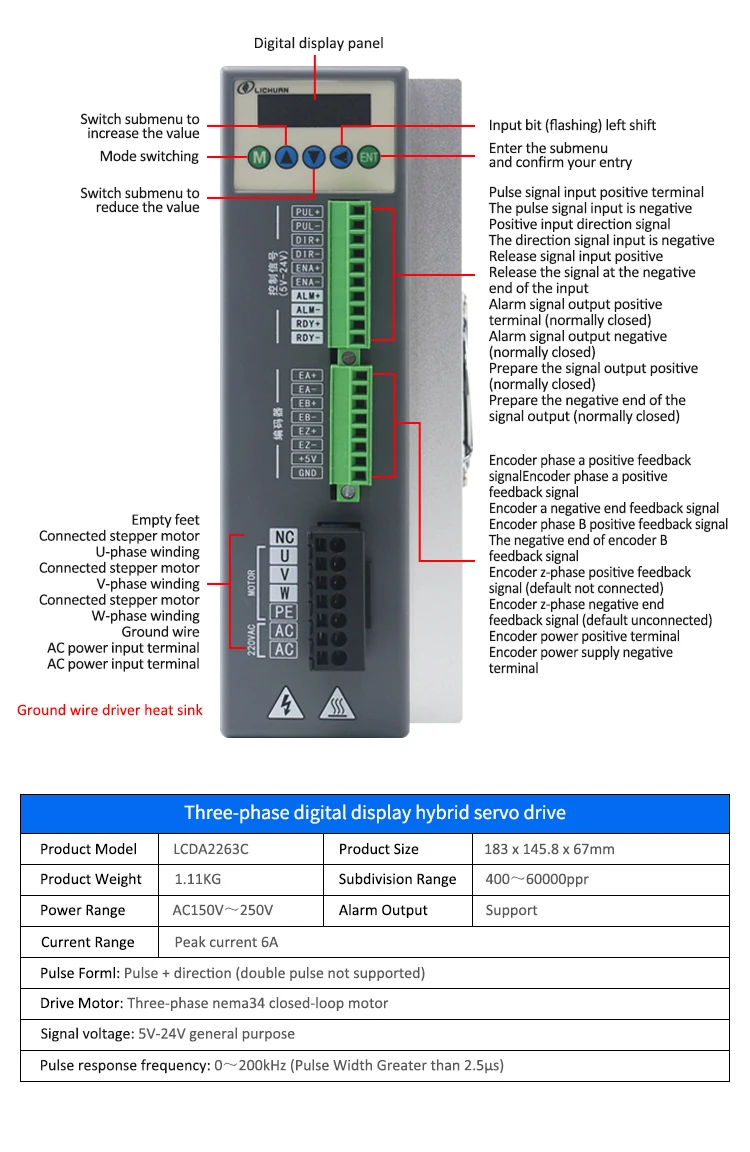 2026 LICHUAN 3PH Nema34 6/6.8/ - Stepper Motor Nema 34 Closed Loop incelemesi ve fiyatı