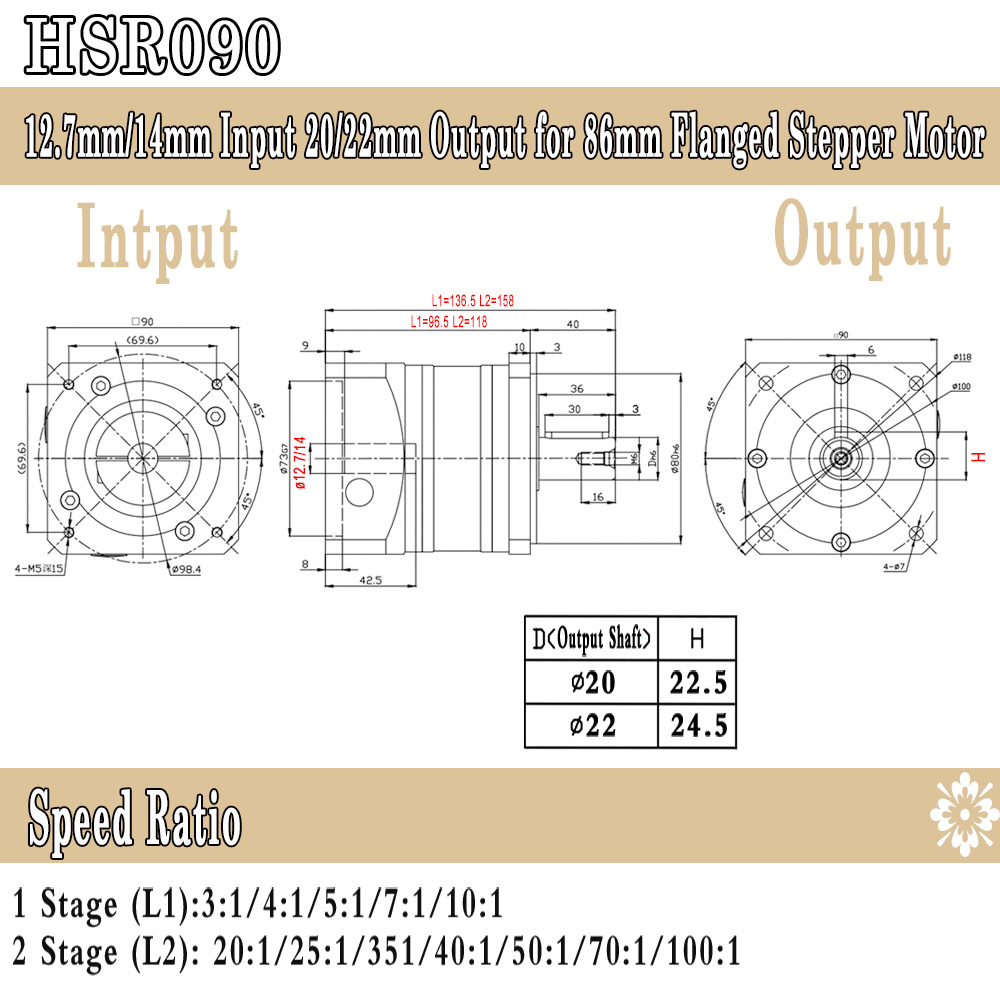 Helisel Planet Dişli Kutusu, 5 - Planetary Gearbox Nema 23 incelemesi ve fiyatı