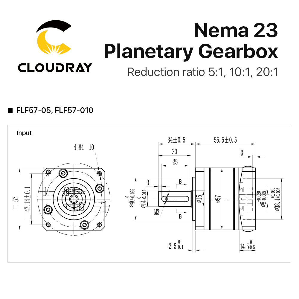 Herhangi bir hız düşürücü için - Planetary Gearbox Nema 23 incelemesi ve fiyatı