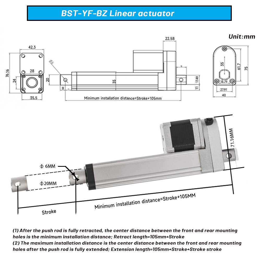 Yüksek Hassasiyetli Lineer Akt - Linear Actuator Electric 1000Mm incelemesi ve fiyatı